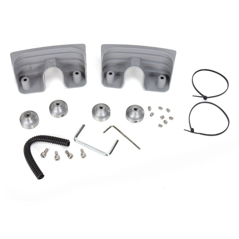 DRAG SPECIALTIES Spark Plug / Head Bolt Cover Kit - Silver - Twin Cam '99-'17