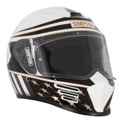 Simpson Speed Bandit helmet - Americana Gold side view