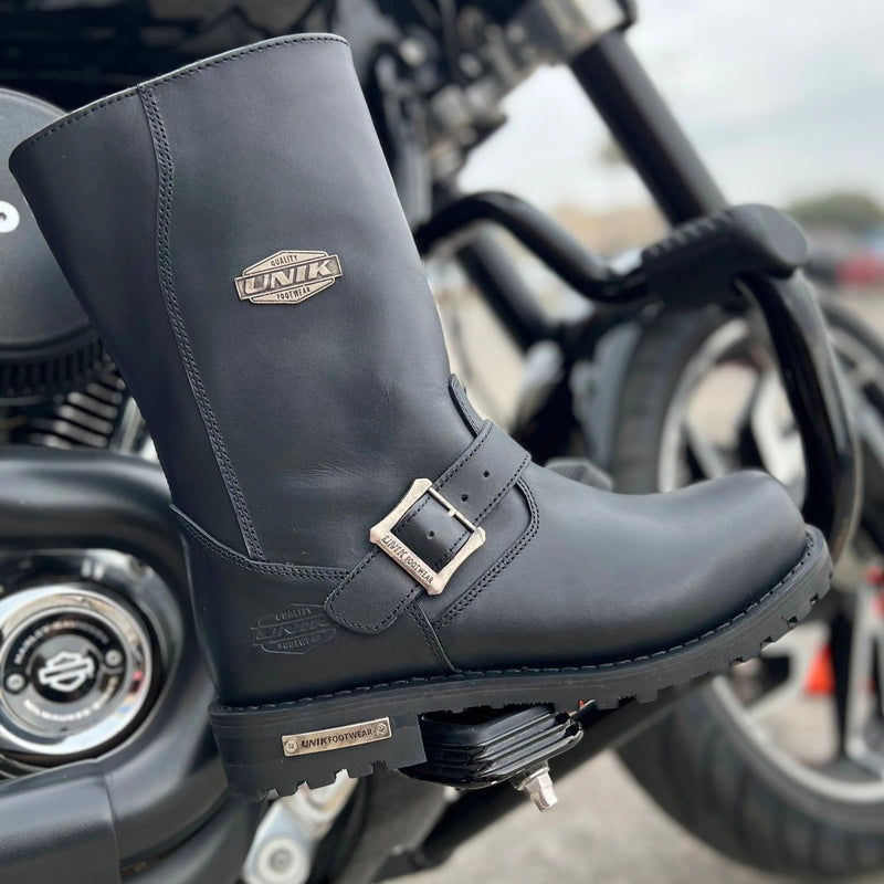 Engineer - Mens Motorcycle Biker Leather Boots