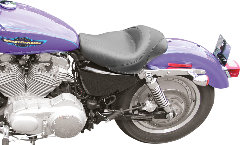 MUSTANG Standard Touring Solo Seat - Vintage - Sportster '04-'21 with 4.5 Gallon Tank