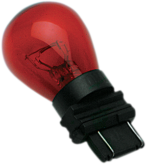 DRAG SPECIALTIES Dual-Filament 3157 Style Wedge Bulb - Red