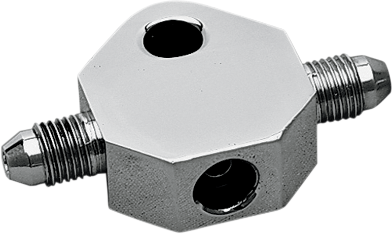 DRAG SPECIALTIES Brake Tee - Chrome - 3/8-24 Inverted Flare