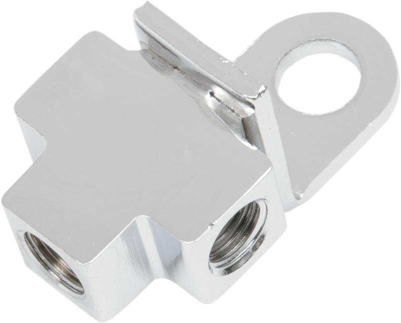 DRAG SPECIALTIES Replacement Rear Brake Line Tee - Chrome - 1/8" NPT