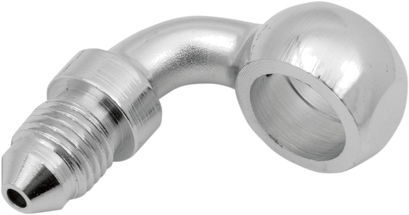DRAG SPECIALTIES Banjo Fitting - Chrome - 7/16" - 90 Degree