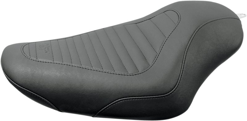 MUSTANG Tripper™ Synthetic Leather Solo Seat - Tuck and Roll - Sportster '04-'21 with 4.5 Gallon Tanks