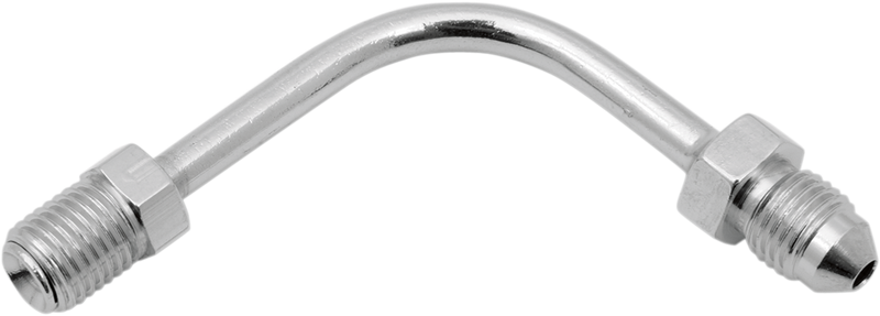 DRAG SPECIALTIES #3 Male Fitting - Chrome - 3/8-24 Inverted Flare - 90 Degree - Long