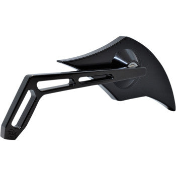 PRO-ONE PERF.MFG. Mirror - Weekend Warrior - Cut-Out - Flame Head Oblong - Black