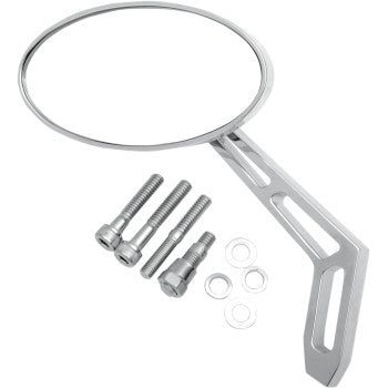 PRO-ONE PERF.MFG. Mirror - Weekend Warrior - Cut-Out - Oval - Chrome