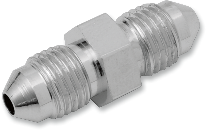 DRAG SPECIALTIES Straight Brake Line Union #3 Male Flare - Chrome