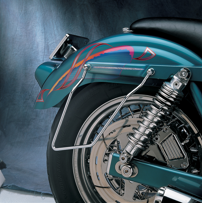 DRAG SPECIALTIES Saddlebag Support Bracket Kit - Chrome - FXR '82-'00