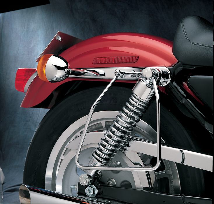 DRAG SPECIALTIES Saddlebag Support Bracket Kit - Chrome - XL '82-'93