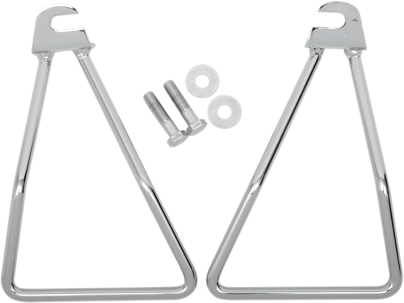 DRAG SPECIALTIES Saddlebag Support Bracket Kit - Chrome - FL '58-'86
