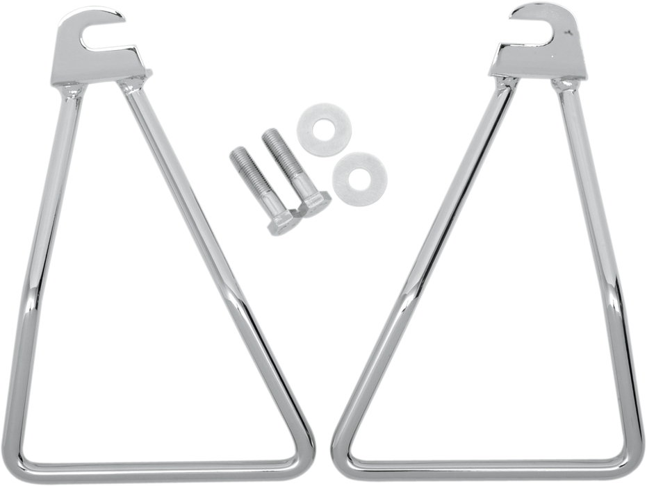 DRAG SPECIALTIES Saddlebag Support Bracket Kit - Chrome - FL '58-'86