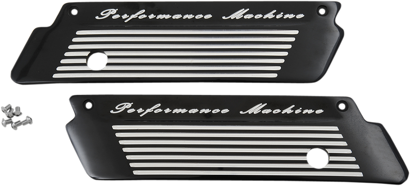 PERFORMANCE MACHINE (PM) Saddlebag Hinge Covers - FLT - Contrast Cut