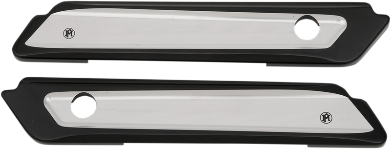 PERFORMANCE MACHINE (PM) Saddlebag Latch - Black- Chrome - Contrast Cut