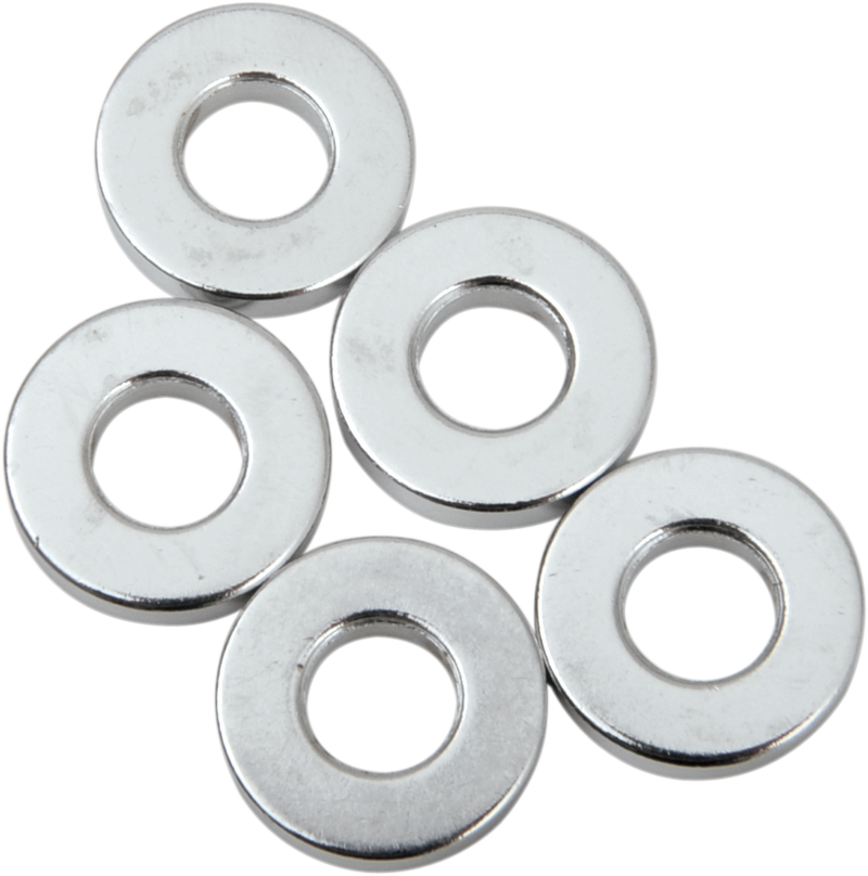 DRAG SPECIALTIES Spacer - Chrome - 1/4" x 5/8" x 1/8" - 5-Pack