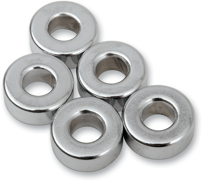 DRAG SPECIALTIES Spacer - Chrome - 1/4" x 5/8" x 1/4" - 5-Pack