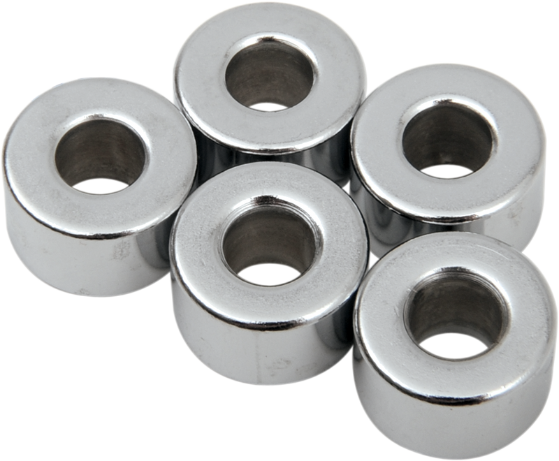 DRAG SPECIALTIES Spacer - Chrome - 1/4" x 5/8" x 3/8" - 5-Pack