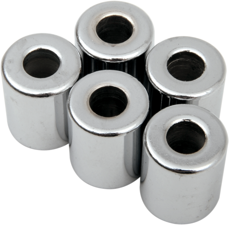 DRAG SPECIALTIES Spacer - Chrome - 1/4" x 5/8" x 3/4" - 5-Pack