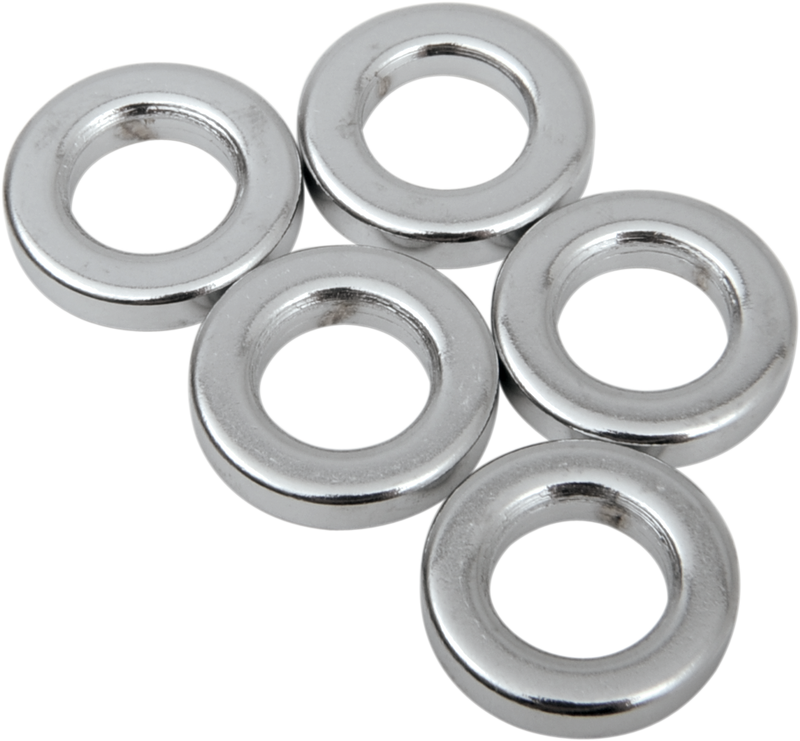 DRAG SPECIALTIES Spacer - Chrome - 5/16" x 5/8" x 1/8" - 5-Pack
