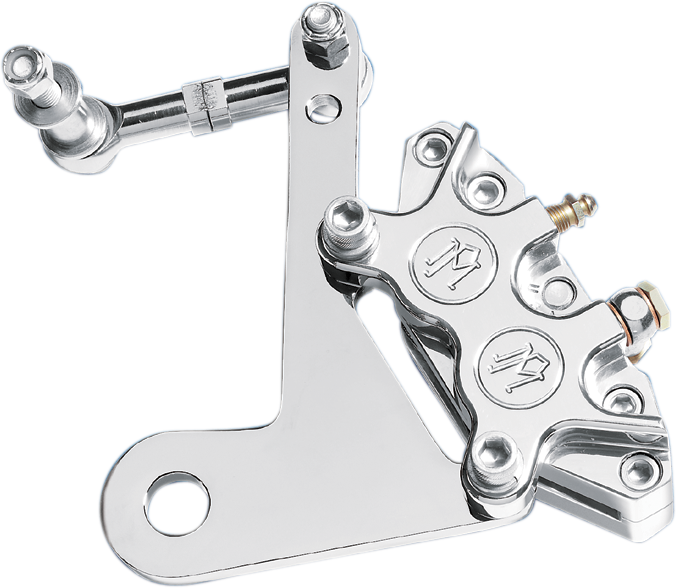 PERFORMANCE MACHINE (PM) Front Caliper - 10" - Chrome - '73-'83 TOURING