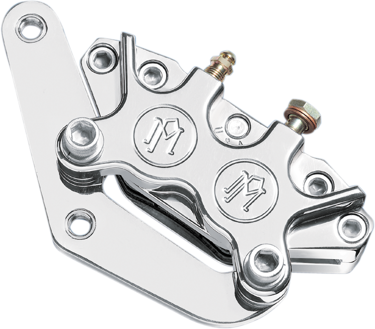 PERFORMANCE MACHINE (PM) Single Disc Caliper - Front - Chrome - '84-'99