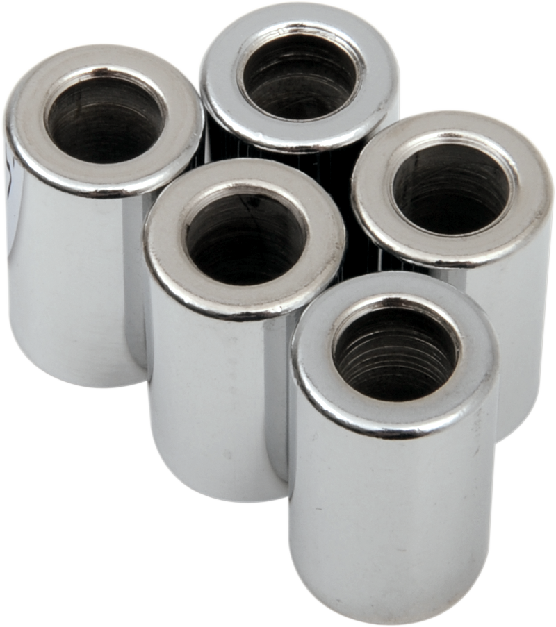DRAG SPECIALTIES Spacer - Chrome - 5/16" x 5/8" x 1" - 5-Pack