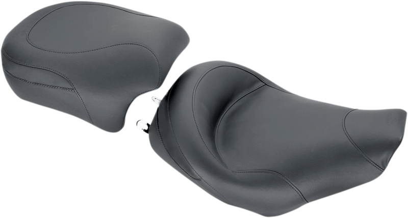 MUSTANG Wide Solo Seat - Smooth - Black - FLH '97-'07