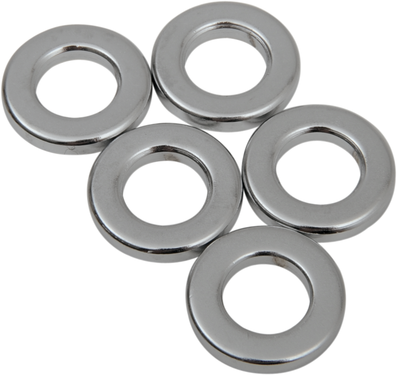 DRAG SPECIALTIES Spacer - Chrome - 3/8" x 3/4" x 1/8" - 5-Pack