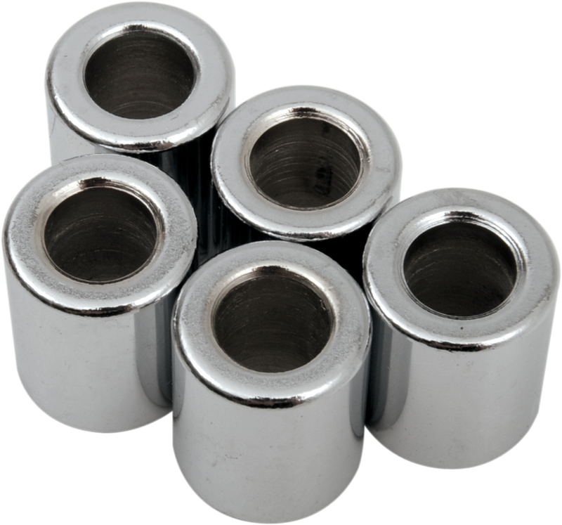 DRAG SPECIALTIES Spacer - Chrome - 3/8" x 3/4" x 3/4" - 5-Pack
