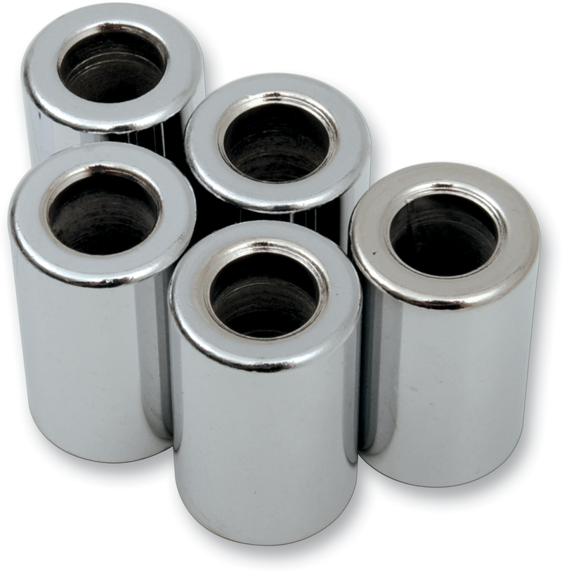 DRAG SPECIALTIES Spacer - Chrome - 3/8" x 3/4" x 1" - 5-Pack