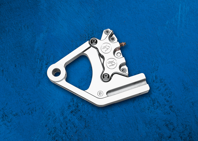 PERFORMANCE MACHINE (PM) Caliper - Rear - Chrome - '87-'99 SOFTAIL