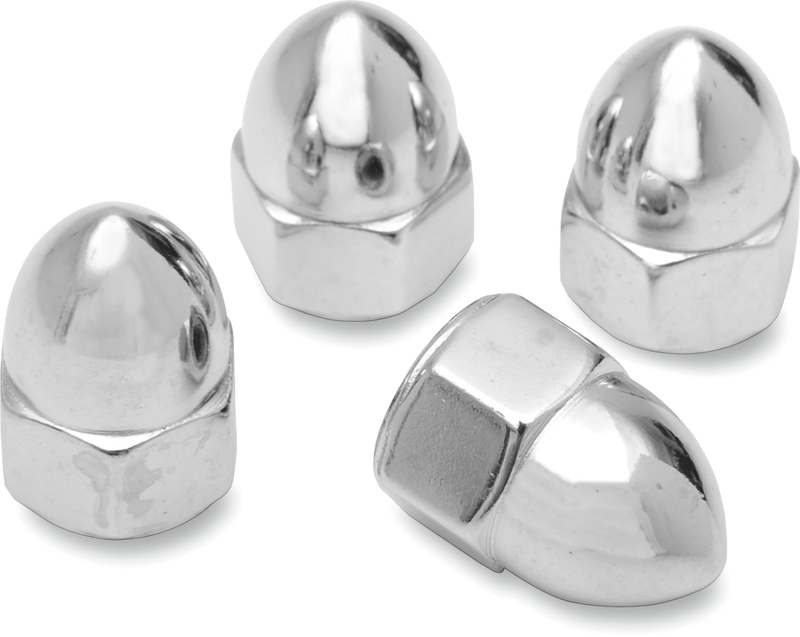 DRAG SPECIALTIES Chrome Ware Acorn Nuts - 5/16"-18 - UNC - 4-Pack
