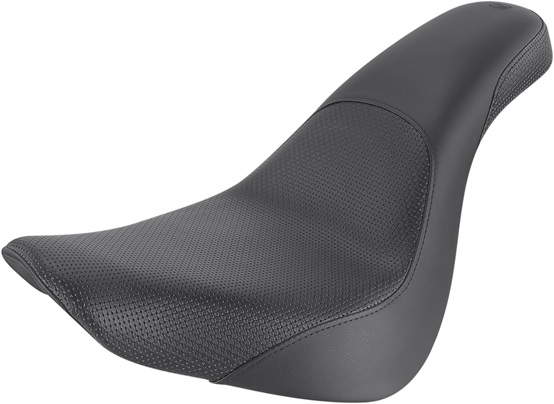 SADDLEMEN Profiler™ Basket-weave Seat - Black - Softail '18-'24