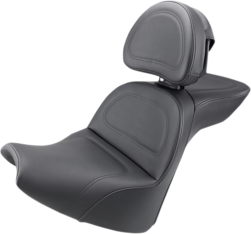 SADDLEMEN Explorer Seat - w/ Driver Backrest - Softail '18-'20