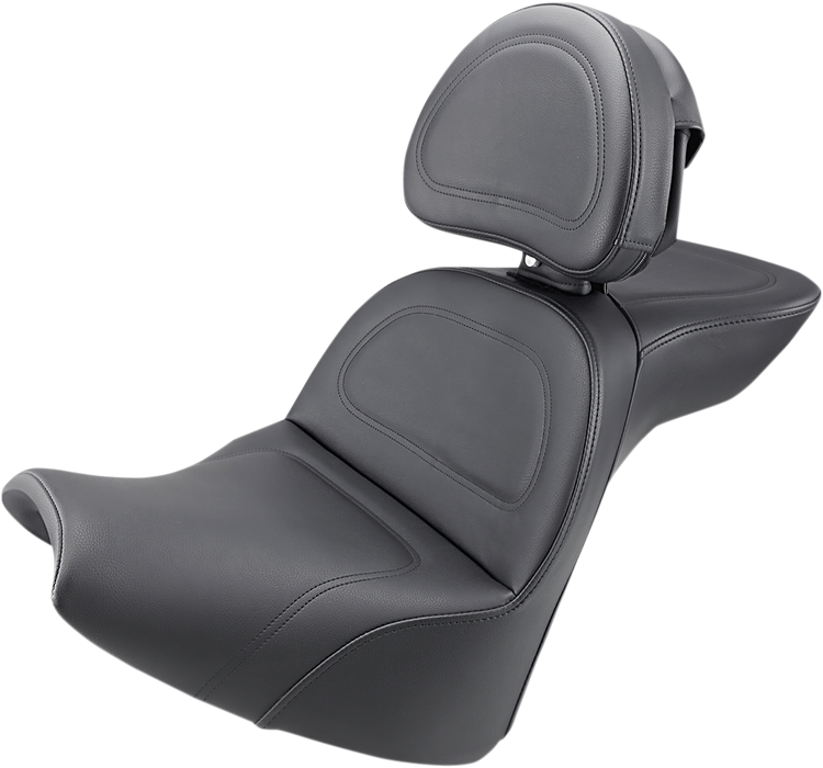 SADDLEMEN Explorer Seat - w/ Driver Backrest - '18-'20 SOFTAIL