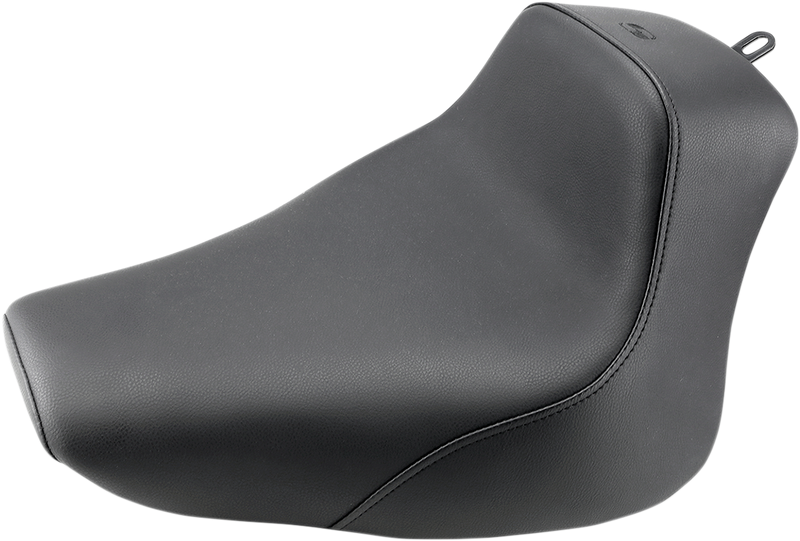 SADDLEMEN Heels Down Solo Seat - Without Backrest - Plain - Black - Softail '00-'06