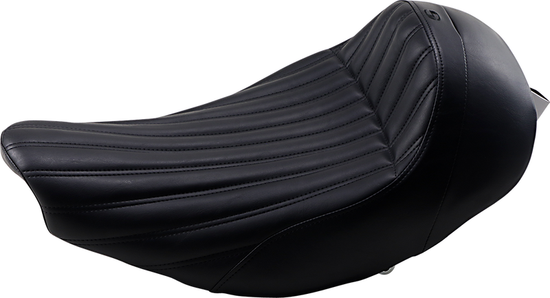 SADDLEMEN Knuckle Solo Seat - Black - '14-'22 INDIAN