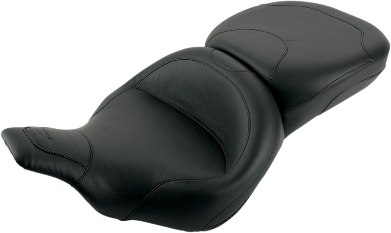 MUSTANG Vintage Wide One-Piece 2-Up Touring Seat - Smooth - FLH/FLT '97-'07