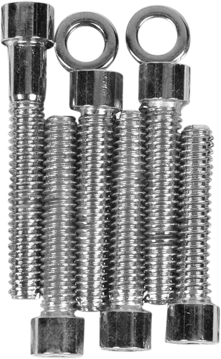 DRAG SPECIALTIES Replacement Camshaft Cover Smooth Socket-Head Bolt Kit - Chrome - Evolution