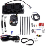 ULTRACOOL Oil Cooler Kit - Naked - Black - Dyna/FXR/Softail/Touring SMT-4