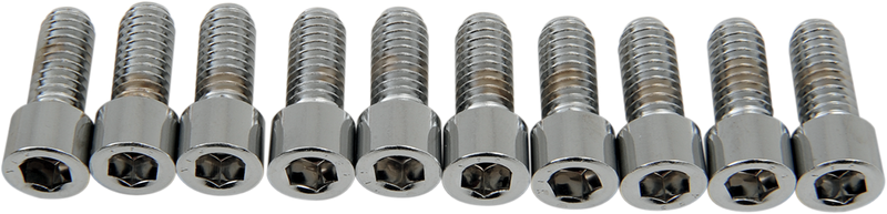 DRAG SPECIALTIES Replacement Socket-Head Bolt - Smooth/Coarse - 5/16-18 x 3/4" - 10 Pack