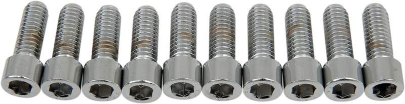 DRAG SPECIALTIES Replacement Socket-Head Bolt - Smooth/Coarse - 5/16-18 x 7/8" - 10 Pack