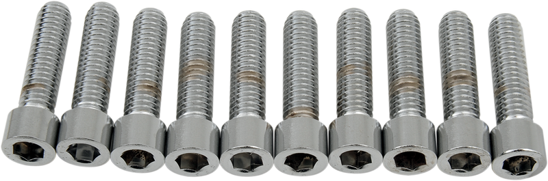 DRAG SPECIALTIES Replacement Socket-Head Bolt - Smooth/Coarse - 5/16-18 x 1-1/4" - 10 Pack