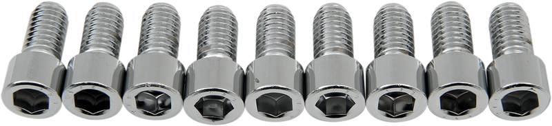 DRAG SPECIALTIES Replacement Socket-Head Bolt - Smooth/Course Thread - 3/8-16 x 3/4" - 10 Pack