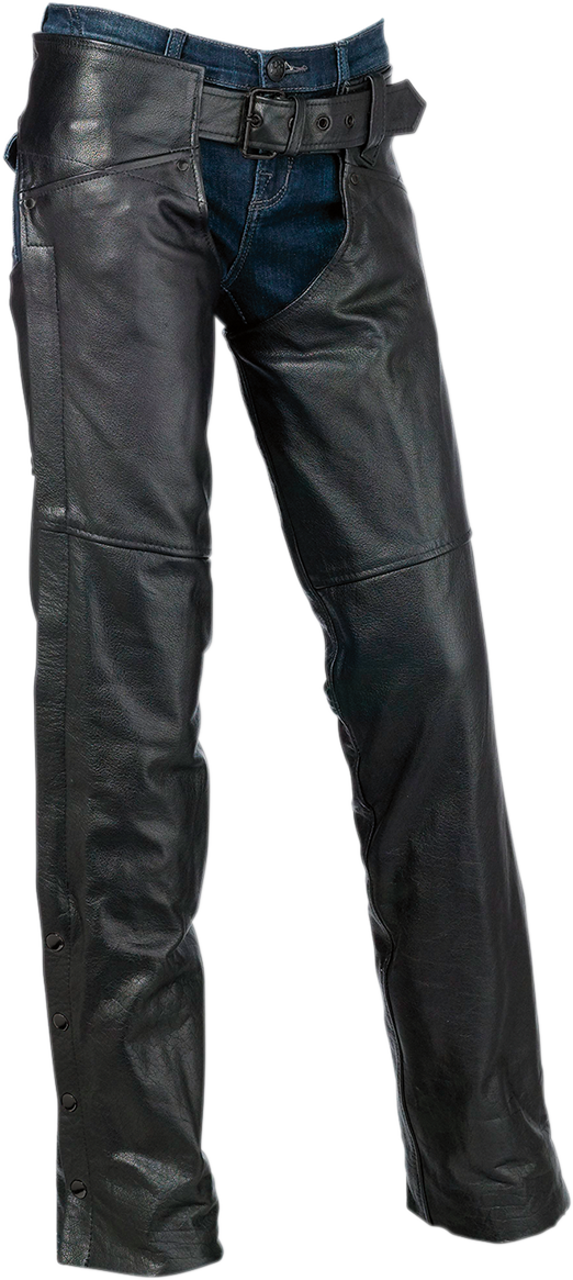 Z1R Women's Sabot Chaps - Black