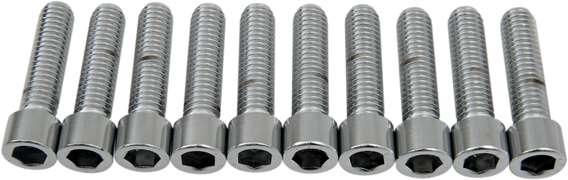 DRAG SPECIALTIES Replacement Socket-Head Bolt - Smooth/Course Thread - 3/8-16 x 1-1/2"  - 10 Pack