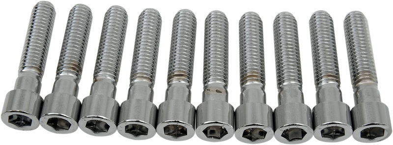 DRAG SPECIALTIES Replacement Socket-Head Bolt - Smooth/Course Thread - 3/8-16 x 1-3/4" - 10 Pack