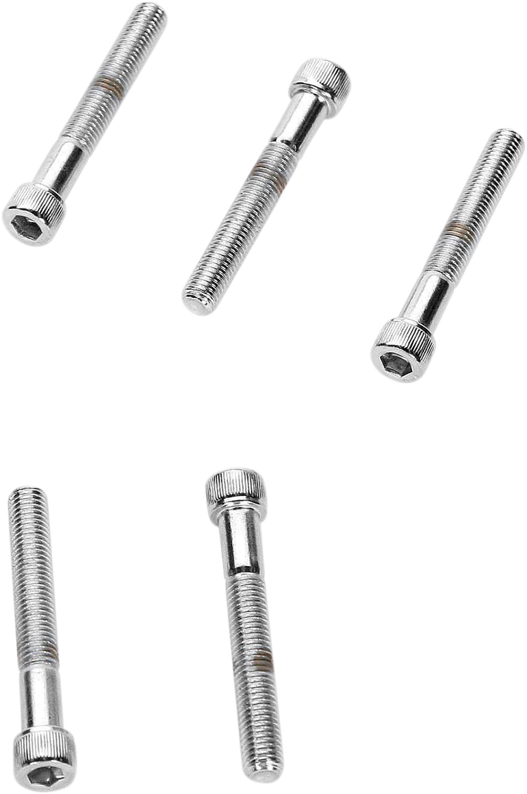 DRAG SPECIALTIES Socket-Head Replacement Bolts - Knurled Fine Thread - 10 Pack