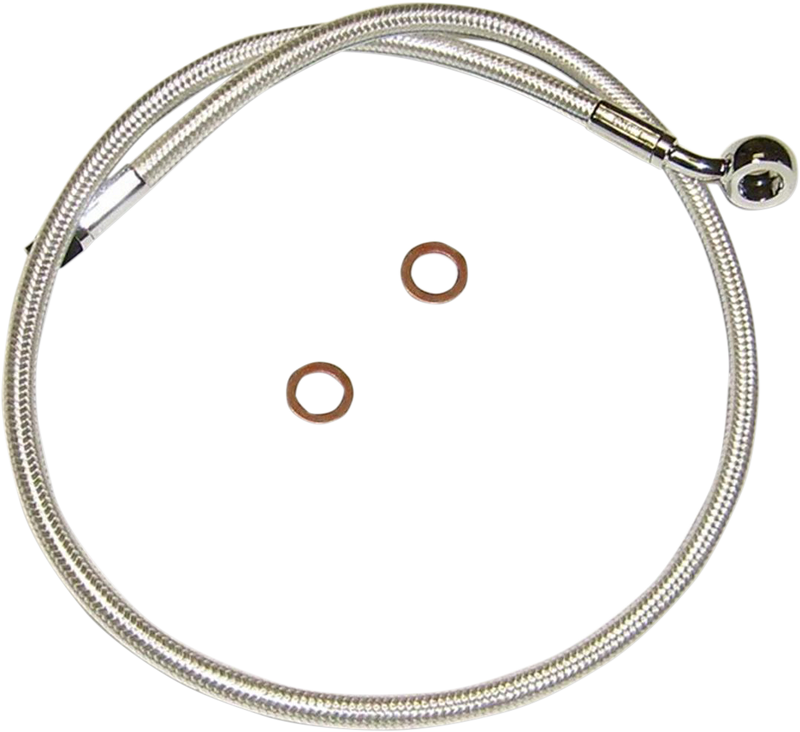 MAGNUM SHIELDING Brake Line - 10mm-Straight - 21" - Sterling Chromite II AS37621